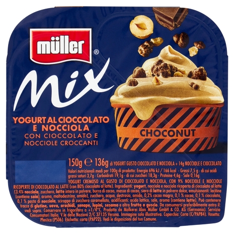 Mix Yogurt Cioccolato e Nocciola, 150 g